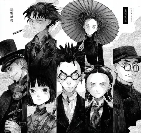 虫虫漫画作品条目总览主视觉，多格封面排列示意题材分布